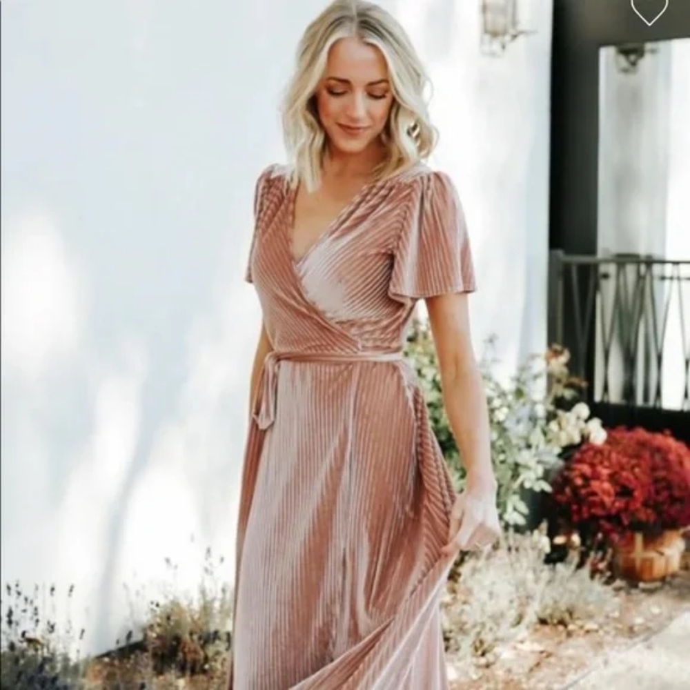 NWT Baltic Born Andi Ribbed Velvet Dress Size S
